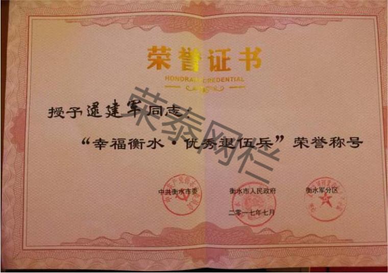 幸福衡水·优秀退伍兵